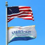 Clermont and U.S. Flag