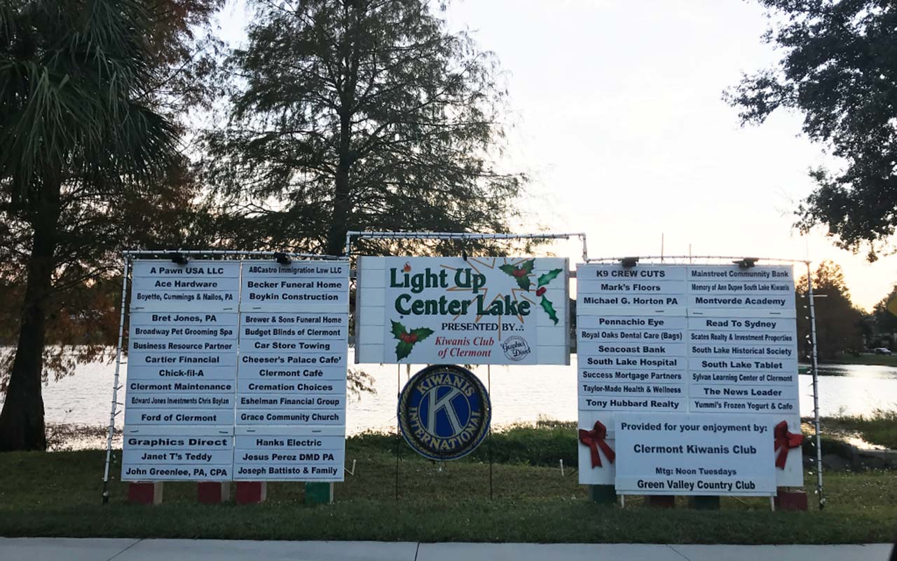 Kiwanis Club of Clermont Will Light Up Center Lake South Lake Tablet