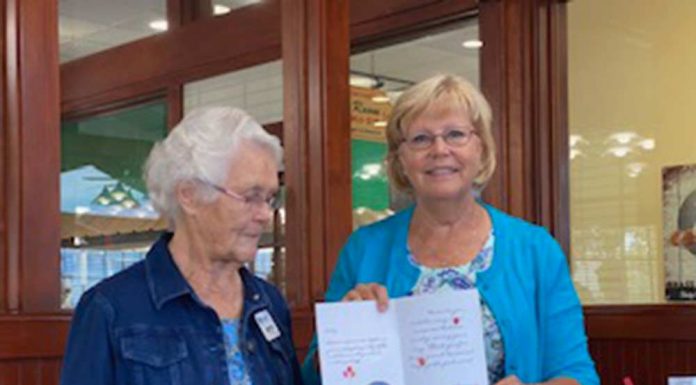 Kathy Scherer, A Proud Kiwanian, Is Recognized By The Kiwanis Club of Clermont