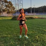 Freshman Adriana Mustin Approaching Finish Line