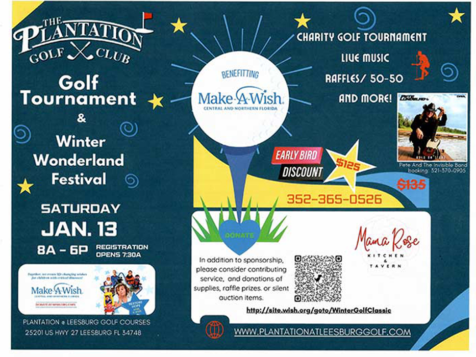 Plantation Leesburg Golf Winter Tournament To Benefit Make-A-Wish Central And Northern Florida | South Lake Tablet