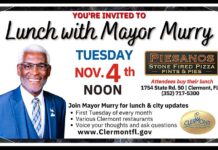 Lunch with Clermont Mayor Tim Murry (Nov 4)