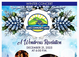 Lake Community Arts Christmas Holiday Concert Celebrate A Wonderous Revelation (12/21)