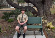 Eagle Scout Brendon Pagan Builds Two Benches For The Garden Club