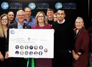 The Live Well Foundation Of South Lake Presents The Largest Gift Yet!