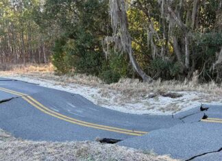 Sinkhole Forces Closure of Empire Church Road