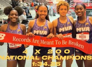Girls Indoor Track And Field 4 x 200 Wins Back-to-Back National Titles