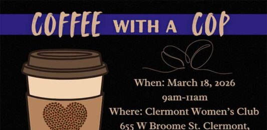 Coffee With A Cop, Hosted By The Clermont Woman’s Club (March 18)
