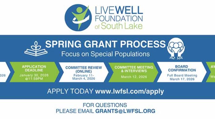 Live Well Foundation of South Lake Announces Nutrition and Healthy Eating Grant Opportunity