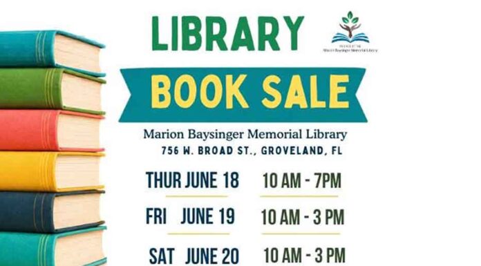 Friends of Marion Baysinger Memorial Library to Host Community Book Sale Fundraiser
