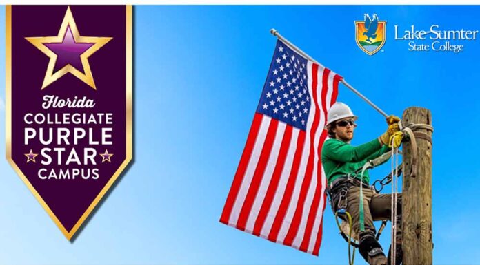 Lake-Sumter State College Earns Collegiate Purple Star Campus Designation Recognition Highlights The College’s Commitment To Supporting Military Students, Veterans, And Their Families