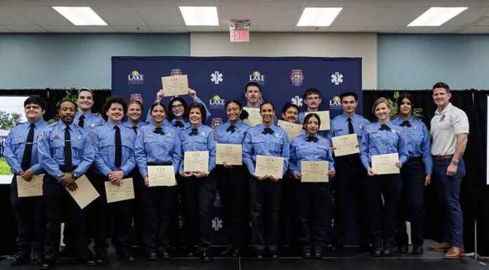 Lake County Fire Rescue Celebrates Second In-House Paramedic Graduation