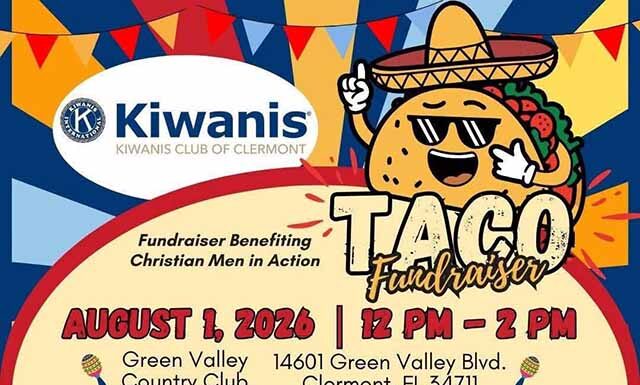 Kiwanis Club of Clermont Announces Annual Taco Fundraiser Benefiting Christian Men in Action