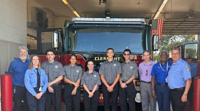 Clermont Welcomes Engine 102 At A “Push-Back” Ceremony