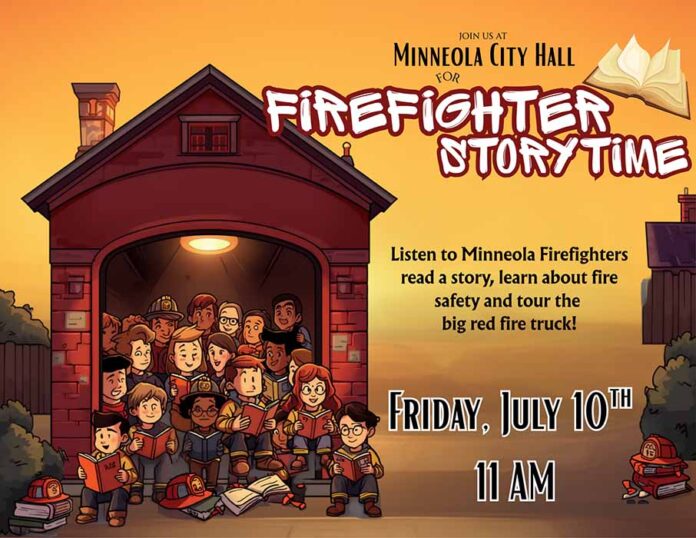 July Firefighter Storytime Flyer