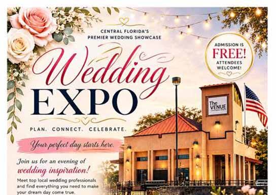 Central Florida’s Premier Wedding Expo Comes To The Venue In Clermont On September 10