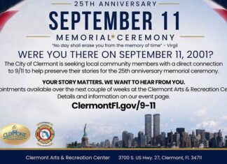 Clermont Spotlight Shines On The 25th September 11th Memorial Ceremony