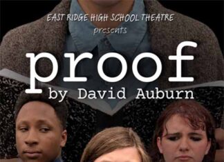 East Ridge High School Theater Department Season Opening: Proof (September 10-12)