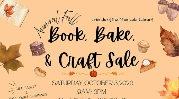 Minneola Book, Bake and Craft Sale (Oct 3)