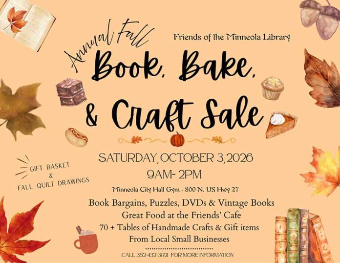 2026 Fall Book Sale Horizontal Flyer 2026 (11 x 8