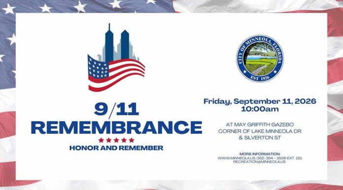 Minneola Invites Community To Gather For 9/11 Remembrance Ceremony