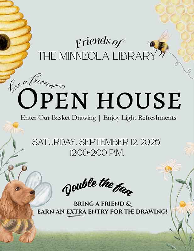Friends Open House Vertical Flyer