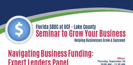 Florida SBDC- Lake County to Host Free Business Funding Seminar Featuring Expert Lenders Panel