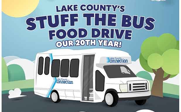 Lake County To Host The 20th Annual Stuff the Bus Food Drive (Oct 24)